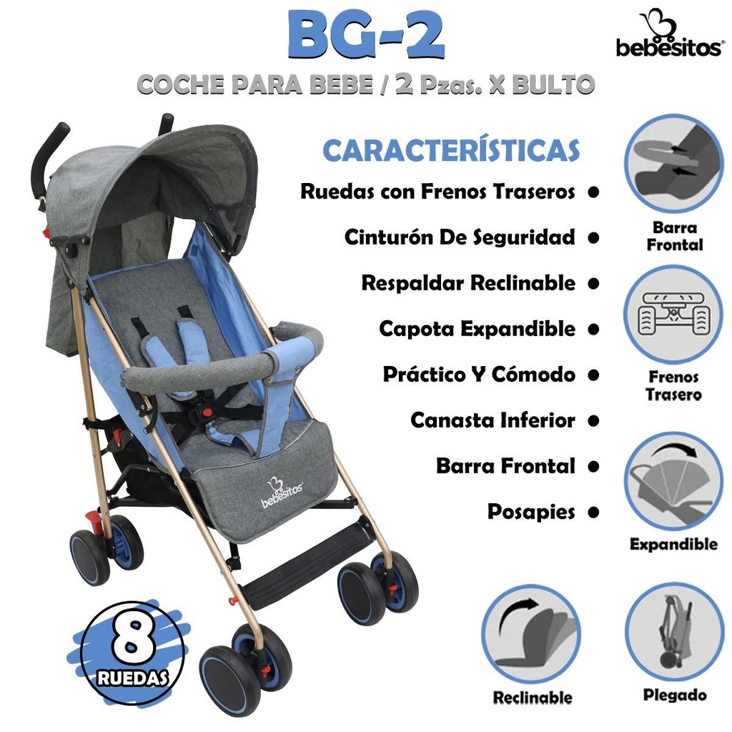 BG-2 COCHE PARA BEBE X 2
