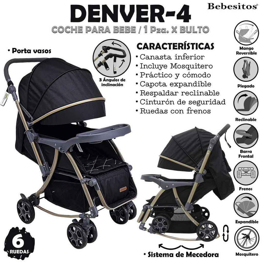DENVER-4 COCHE NEGRO X1