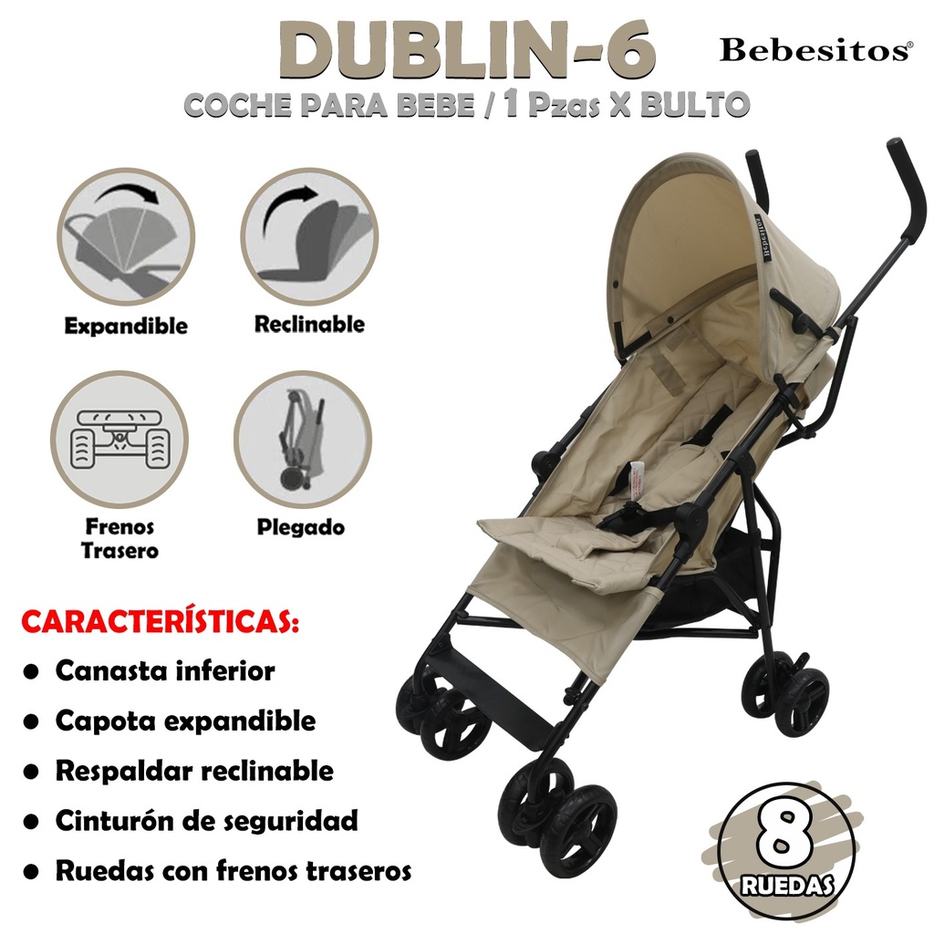 DUBLIN-6 COCHE BEIGE OSCURO X1