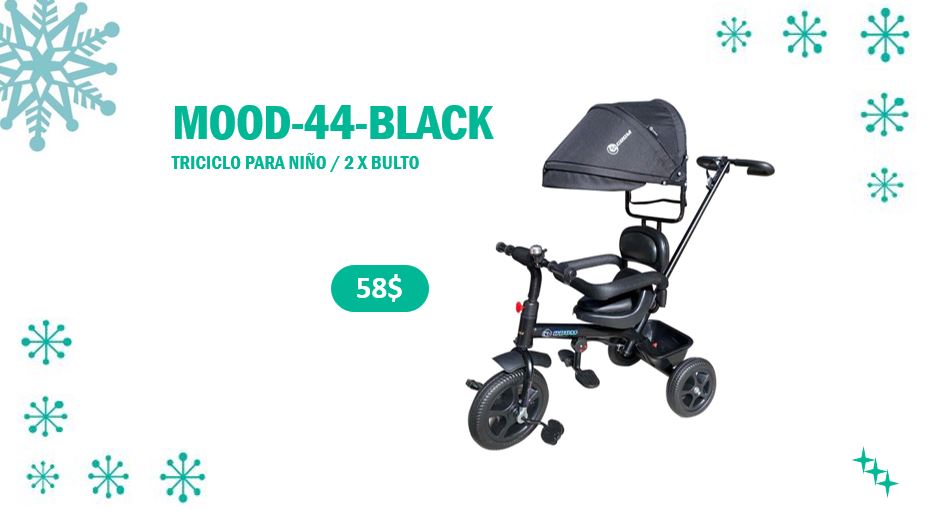 MOOD-44 BLACK TRICOCHE X 2