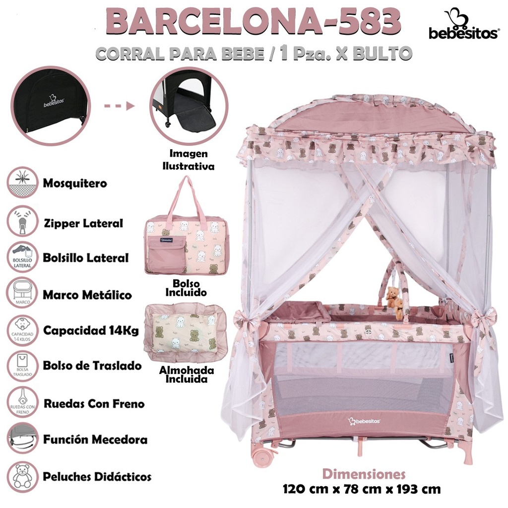 BARCELONA-583 CORRAL CASA PARA BEBE X 1