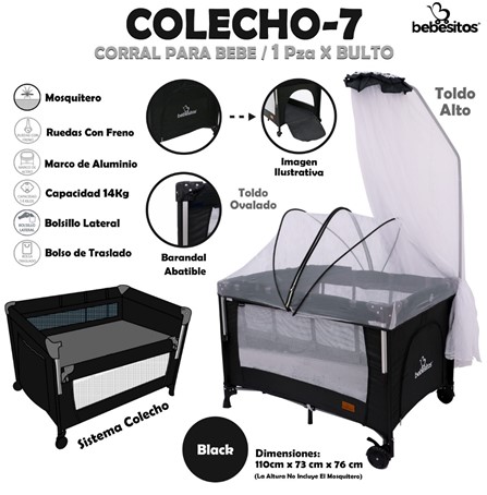COLECHO-7 NEGRO