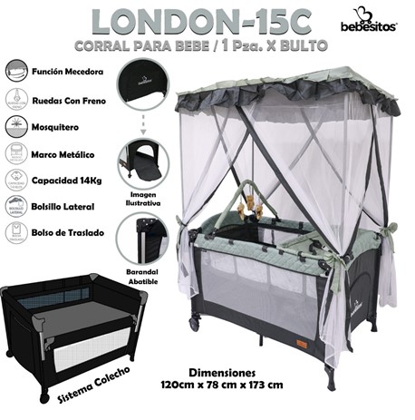 LONDON-15C CORRAL CASA GRIS X1
