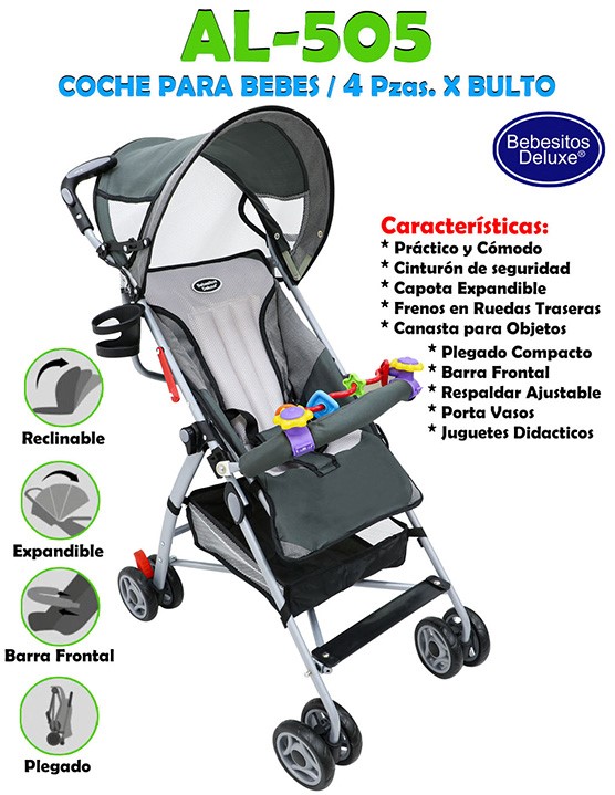 AL-505 COCHE PARAGUA GRIS X 4