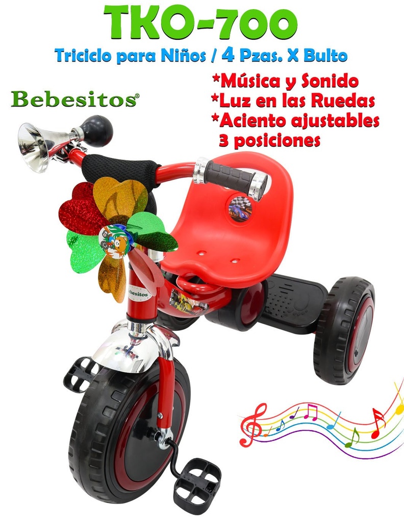 TKO-700-TRICOCHE ROJO