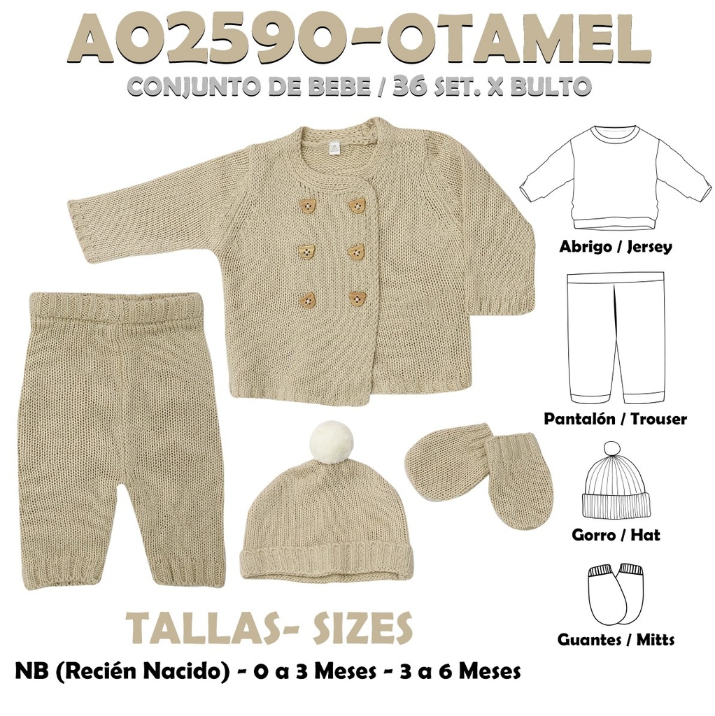 A02590-OTAMEL CONJUNTO DE BEBE