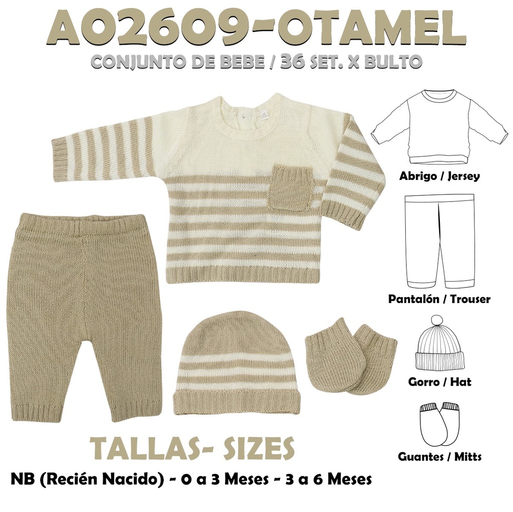 A02609-OTAMEL CONJUNTO DE BEBE