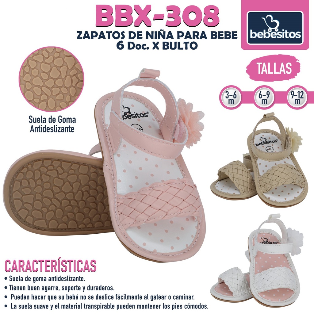 BBX-308 ZAPATOS DE NIÑA PARA BEBE