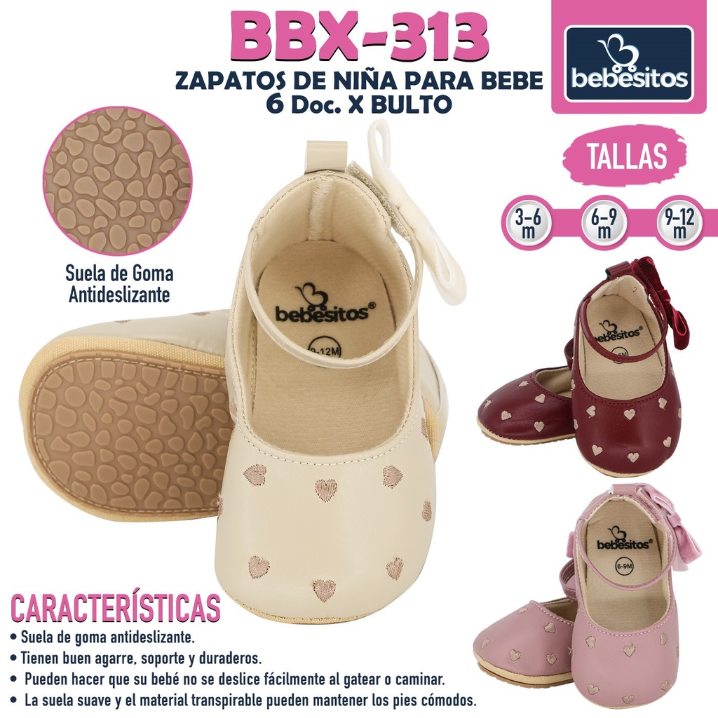 BBX-313 ZAPATOS DE NIÑA PARA BEBE