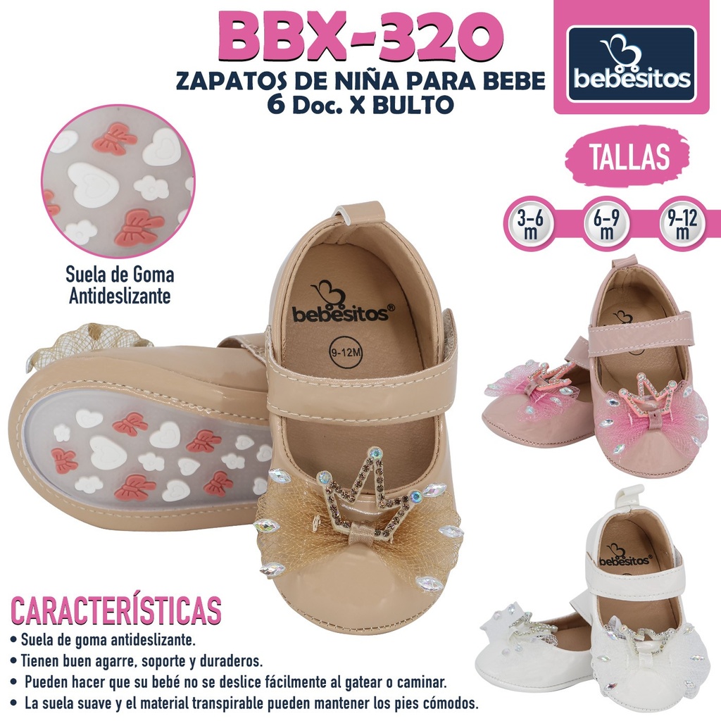 BBX-320 ZAPATOS DE NIÑA PARA BEBE