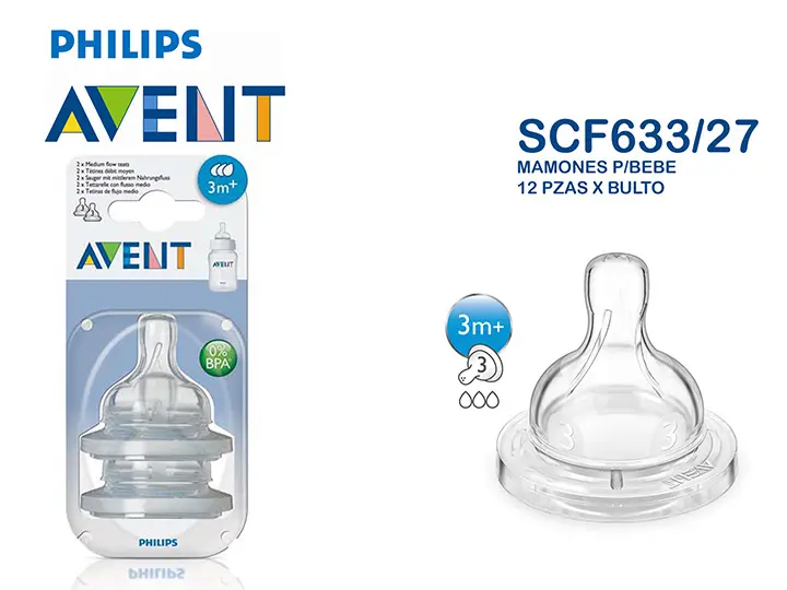 SCF633/27 TETINAS FLUJO MEDIO