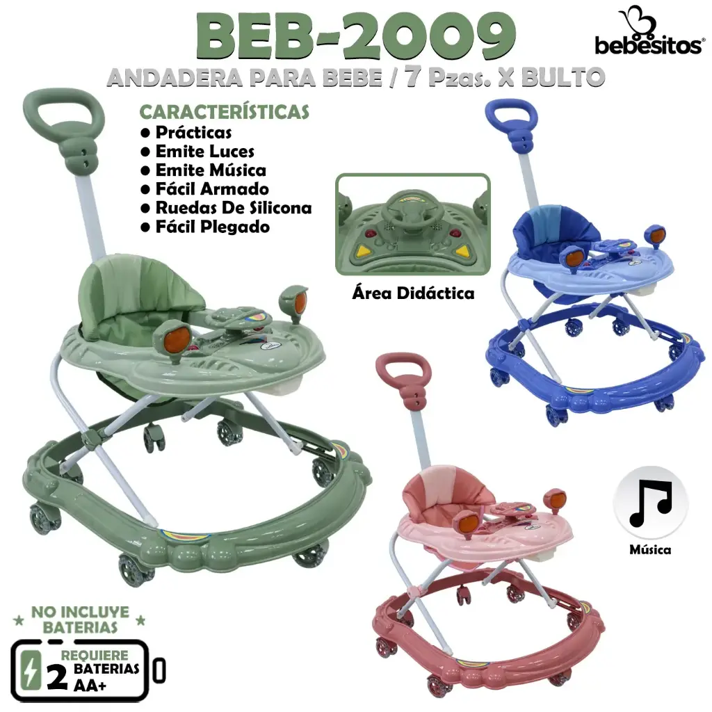 BEB-2009 ANDADERA PARA BEBE X 7