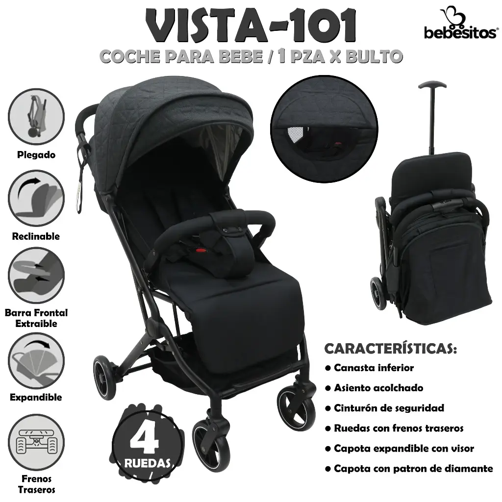 VISTA-101 COCHE PARA BEBE X 1