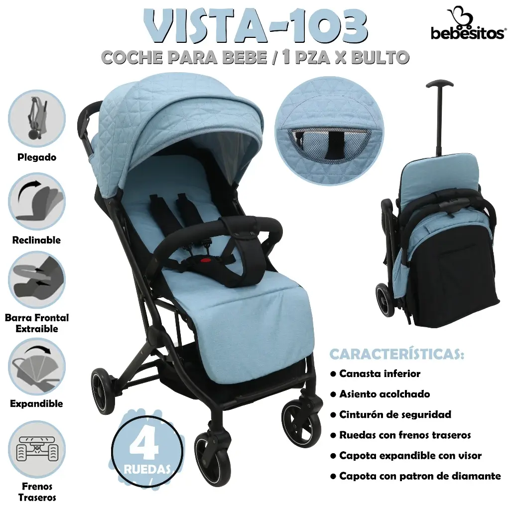 VISTA-103 COCHE PARA BEBE X 1
