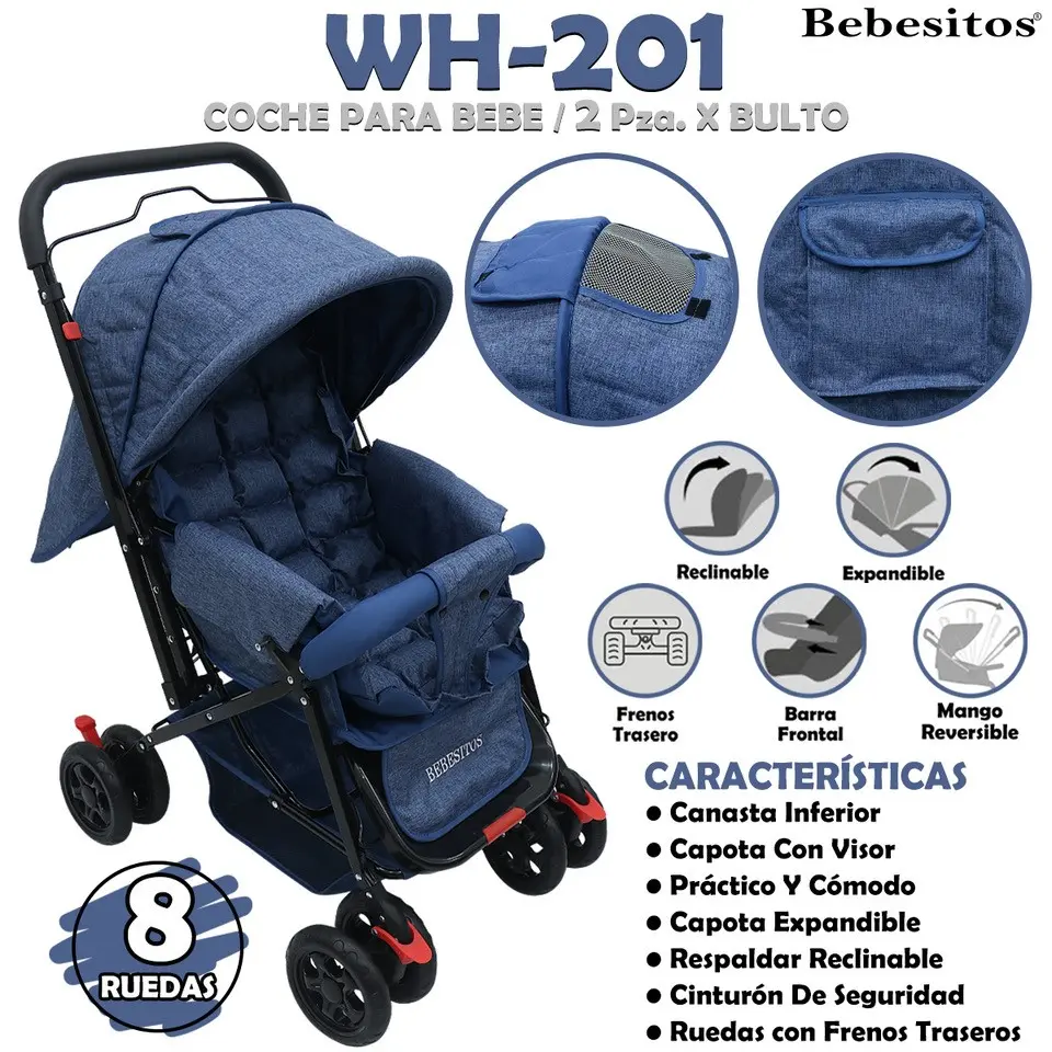 WH-201 COCHE AZUL JM X 2