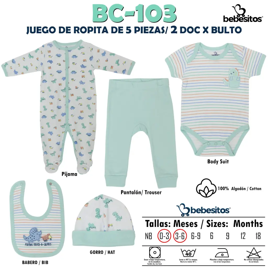 BC-103 MUDA MENTA X 5 PCZ / 2 DOC X BULTO