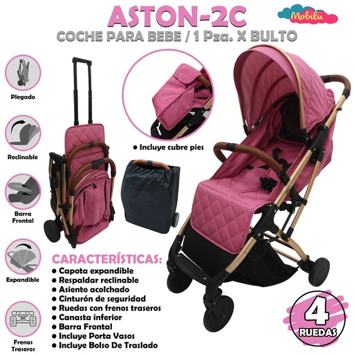 [ASTON-2C] ASTON-2C COCHE PINK