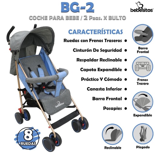 [BG-2] BG-2 COCHE PARA BEBE X 2