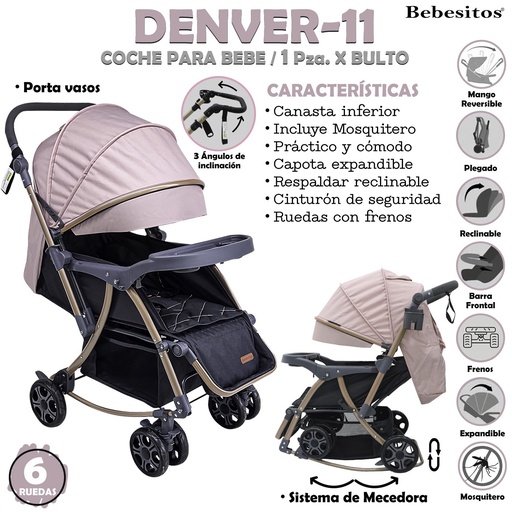 [DENVER-11] DENVER-11 COCHE ROSADITO X1