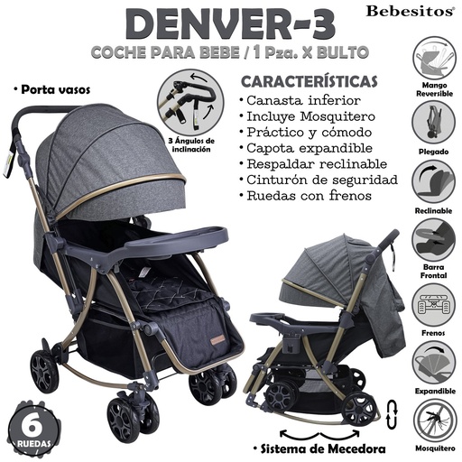 [DENVER-3] DENVER-3 COCHE GRIS X1