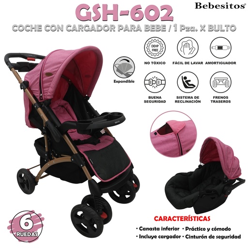 [GSH-602] GSH-602 COCHE PINK + CARGADOR