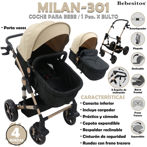 [MILAN-301] MILAN-301 COCHE BEIGE X1