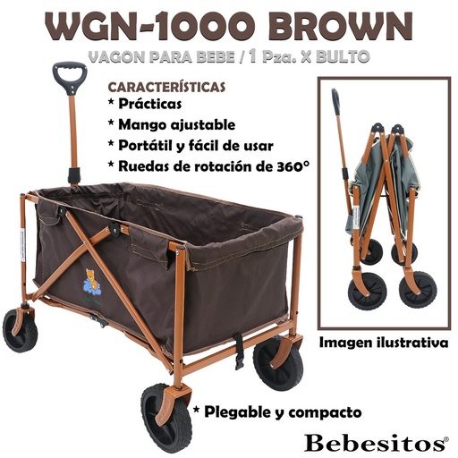 [WGN-1000 BROWN] WGN-1000 BROWN VAGON PORTATIL