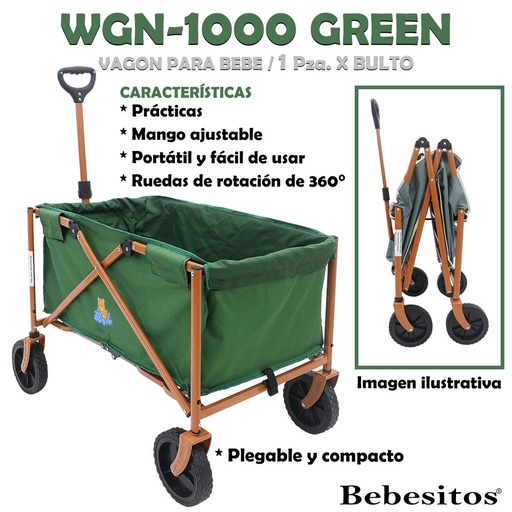 [WGN-1000 GREEN] WGN-1000 GREEN VAGON PORTATIL