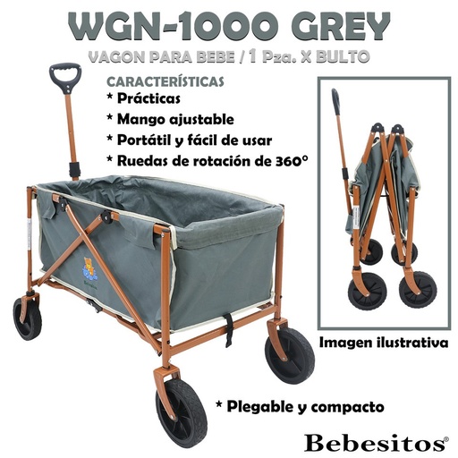 [WGN-1000 GREY] WGN-1000 GREY VAGON PORTATIL