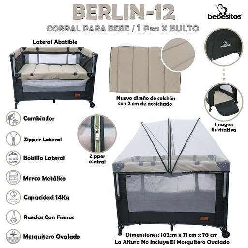 [BERLIN-12] BERLIN-12 CORRAL BEIGE X1