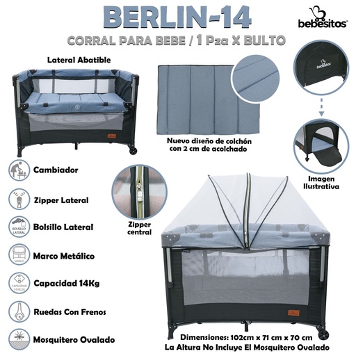 [BERLIN-14] BERLIN-14 CORRAL AZULITO X1