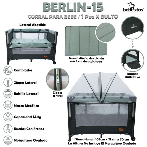 [BERLIN-15] BERLIN-15 CORRAL VERDE MENTA X1