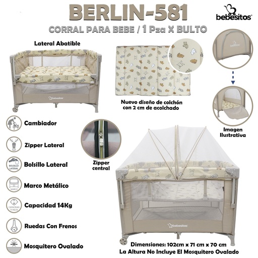 [BERLIN-581] BERLIN-581 CORRAL PARA BEBE X1