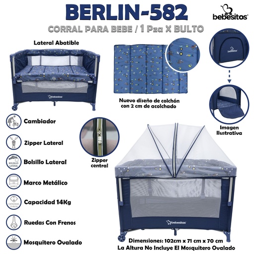 [BERLIN-582] BERLIN-582 CORRAL PARA BEBE X1