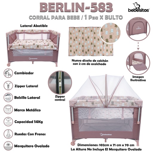 [BERLIN-583] BERLIN-583 CORRAL PARA BEBE X 1