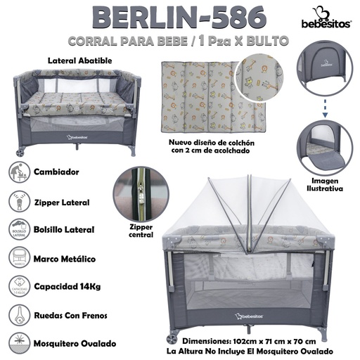 [BERLIN-586] BERLIN-586 CORRAL PARA BEBE X1