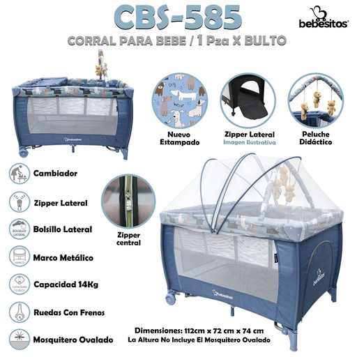 [CBS-585] CBS-585 CORRAL AZULITO CIELO X 1