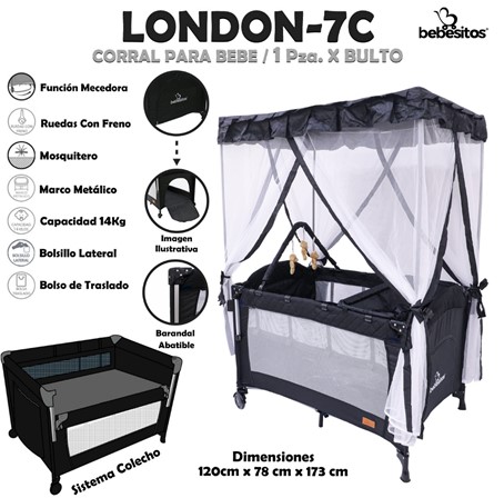 [LONDON-7C] LONDON-7C CORRAL CASA NEGRO X1