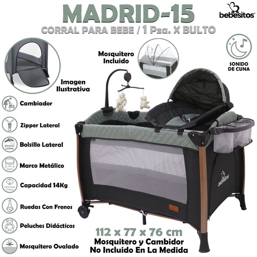 [MADRID-15] MADRID-15 CORRAL GRIS X1