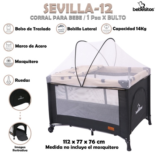 [SEVILLA-12] SEVILLA-12 CORRAL PARA BEBE