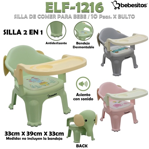 [ELF-1216] ELF-1216 SILLA PARA COMER X10