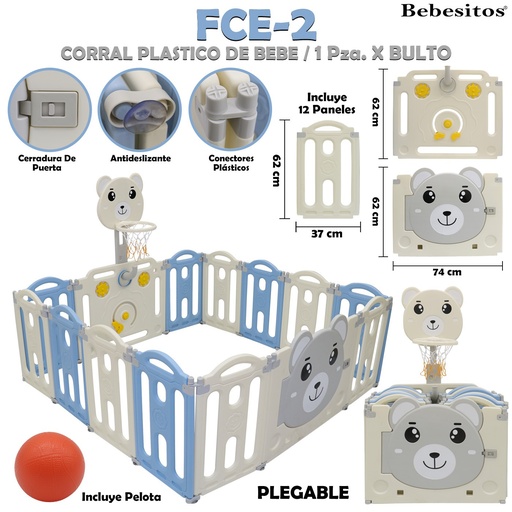 [FCE-2] FCE-2 CORRAL PLASTICO BLUE