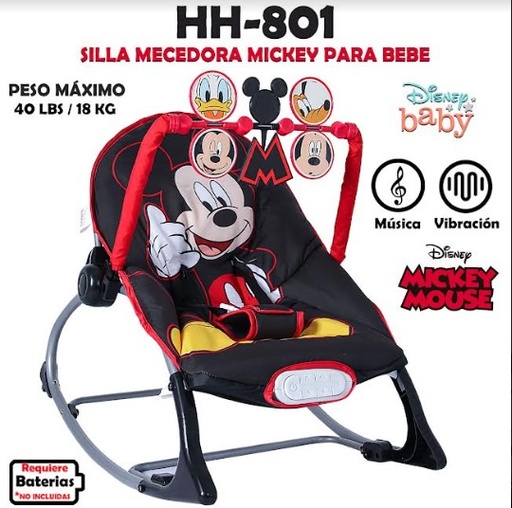 [HH-801] HH-801 SILLA MECEDORA MICKEY BLACK