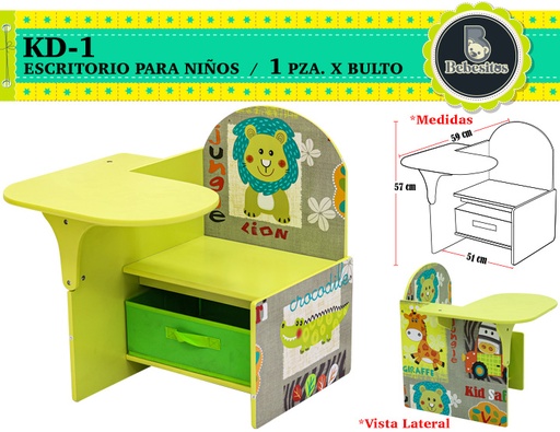 [KD-1] KD-1-ESCRITORIO NIÑO LEON