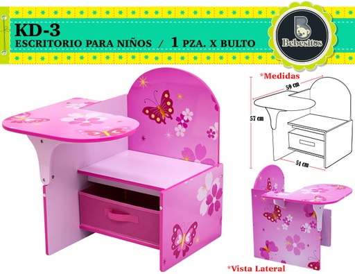 [KD-3] KD-3-ESCRITORIO NIÑA MARIPOSA