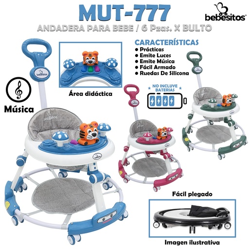 [MUT-777] MUT-777 ANDADERA TIGRILLO X 6