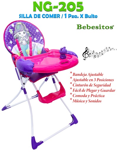 [NG-205] NG-205-SILLA COMEDOR SIRENITA ROSA