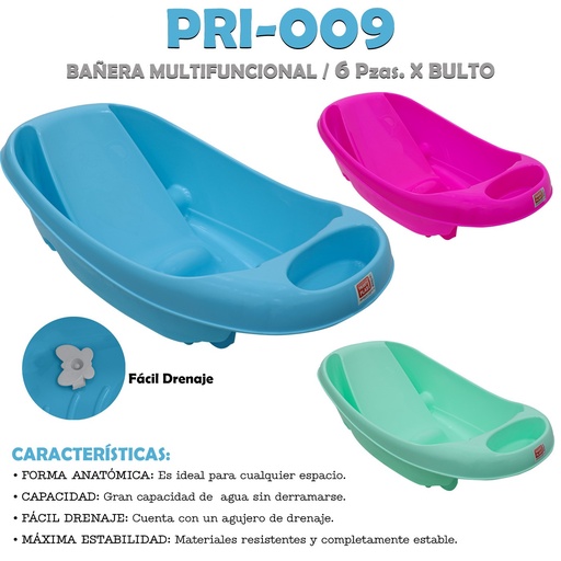 [PRI-009] PRI-009 BAÑERA MEDIANA MULTIFUNCIONAL PLANOS
