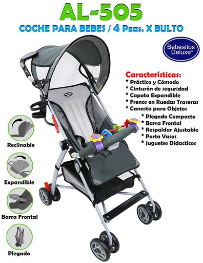 [AL-505] AL-505 COCHE PARAGUA GRIS X 4