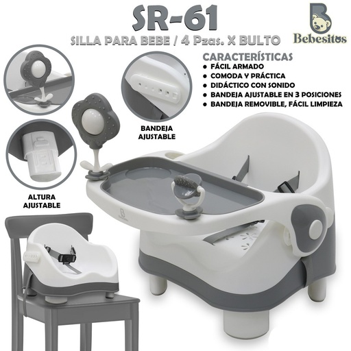 [SR-61] SR-61 SILLA COMEDOR GREY X 4
